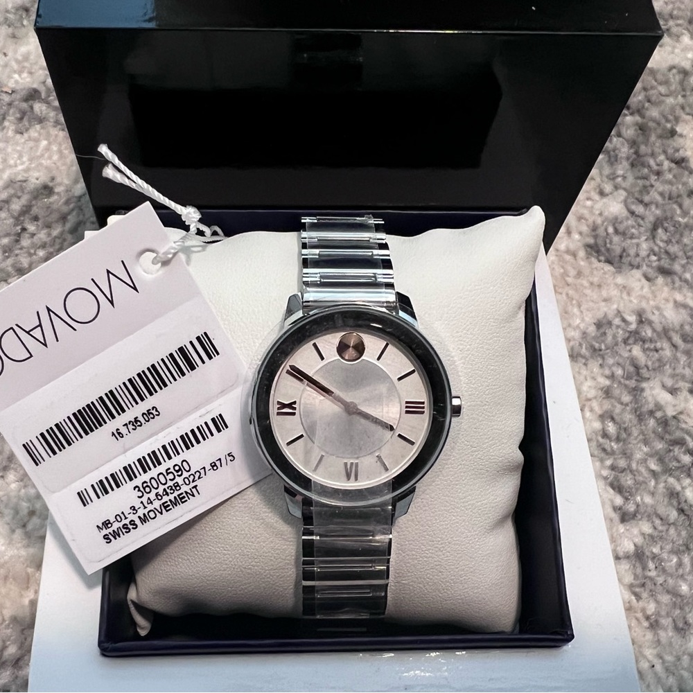 Movado Bold 32mm Stainless Steel/Rose Gold Ladies’ Watch